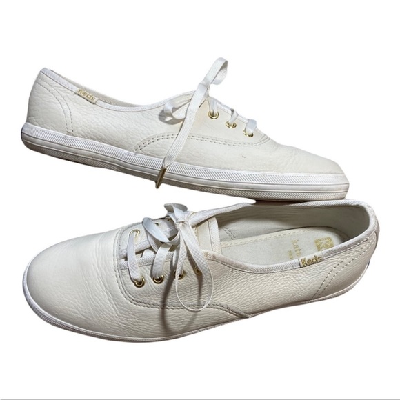 kate spade Shoes - Keds x Kate Spade New York Champion White Leather Sneakers Women's Size 10